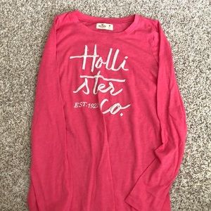 cute holister pink long sleeve!